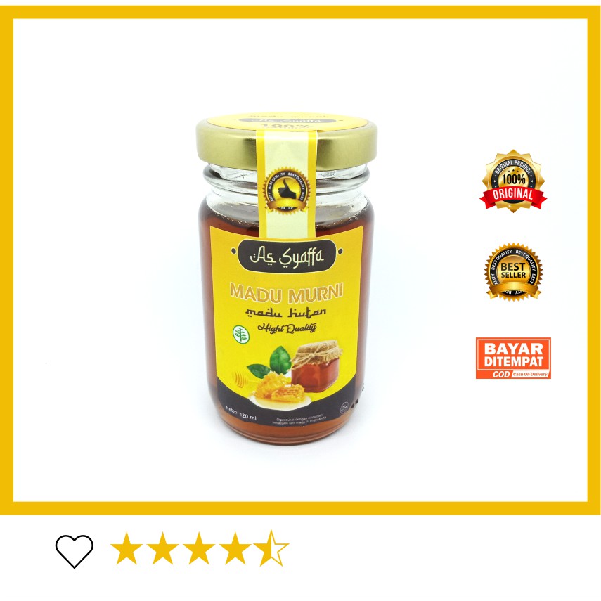 

Madu Murni / Madu Lebah Hutan /100% Raw Natural Honey 120 ml / Madu As-Syaffa