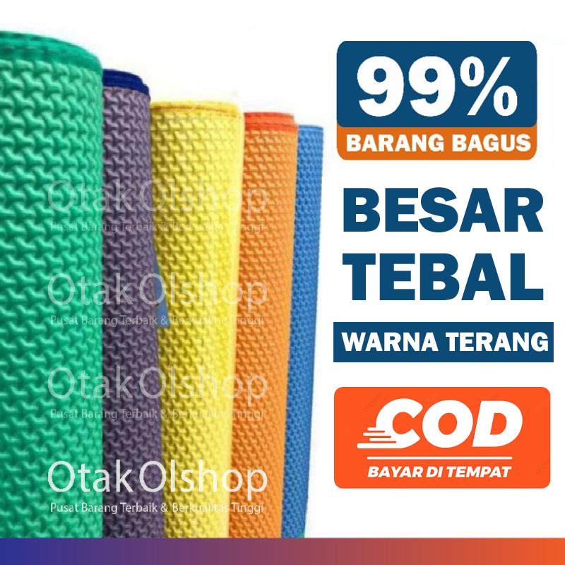 KARPET TIKAR POLOS JUMBO 120X200 | Karpet spon Mercy tikar bentol timbul / tikar polos