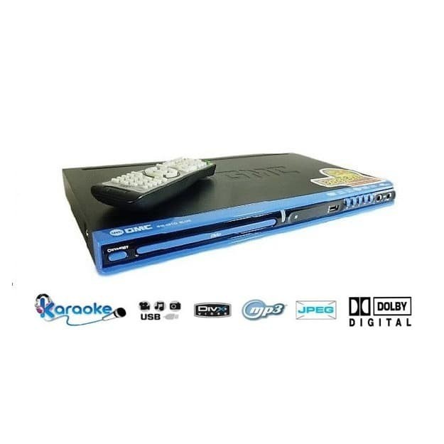 GMC DVD Player BM 081Q Alat Pemutar dvd vcd mp4 Biru