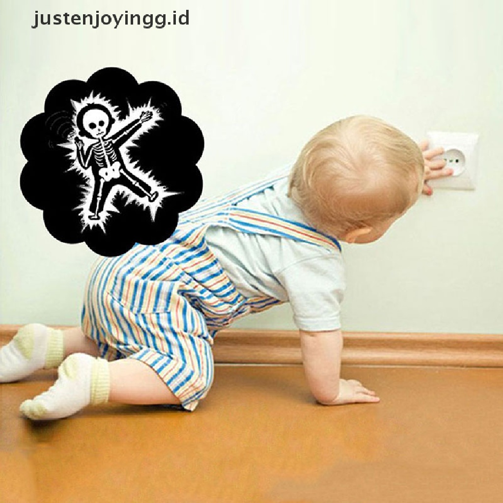 // justenjoyingg.id // 10Pcs/bag Child Guard Against Electric Shock Safety Protector Socket Cover Cap ~