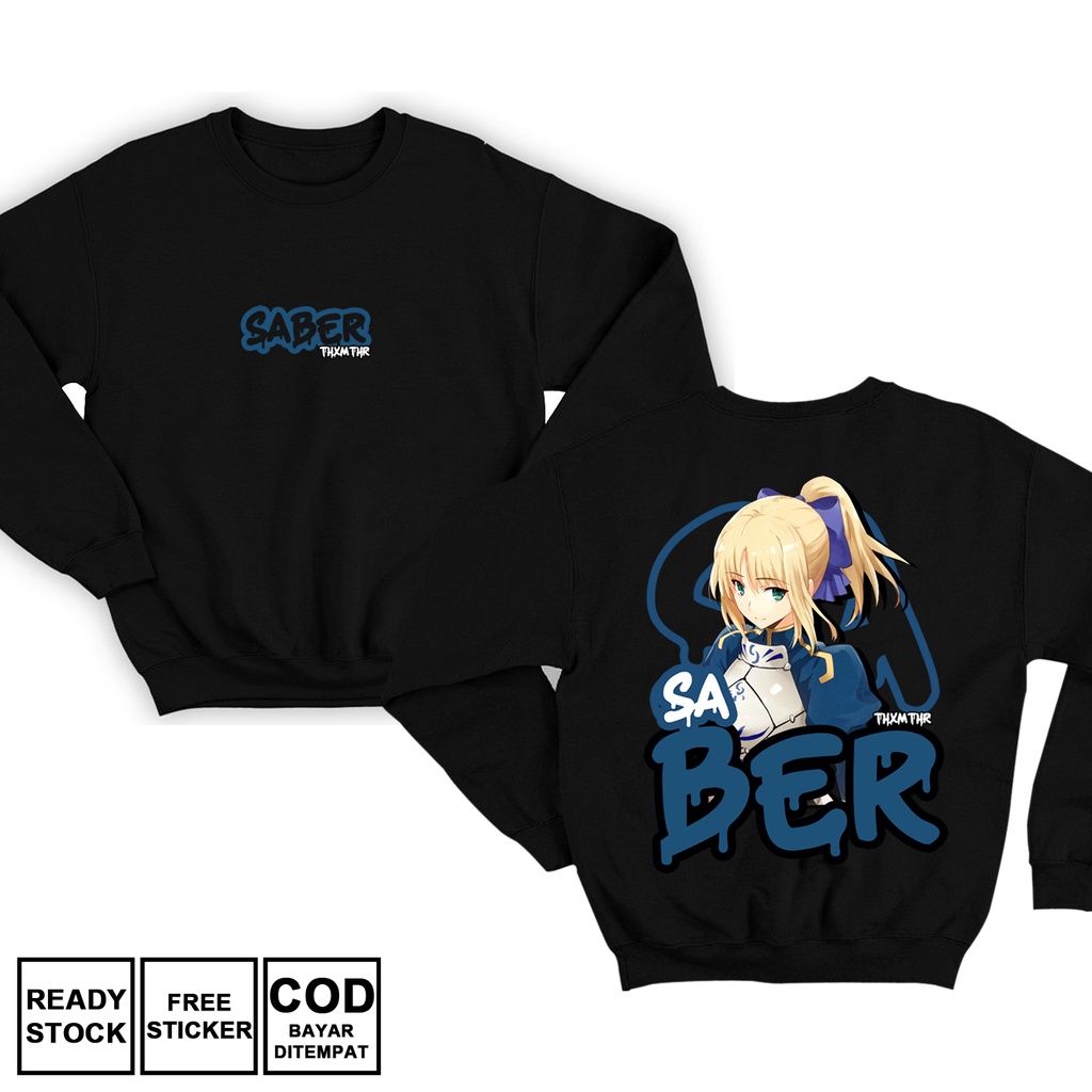 SWEATER SABER ARTORIA PENDRAGON TYPE MOON WAIFU ANIME MANGA FATE ZERO NECO ARC ASTOLFO GILGAMESH SHI