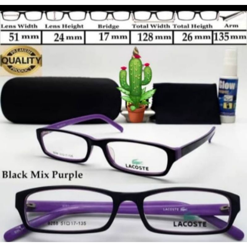 kacamata minus ungu frame kacamata murah ringan
