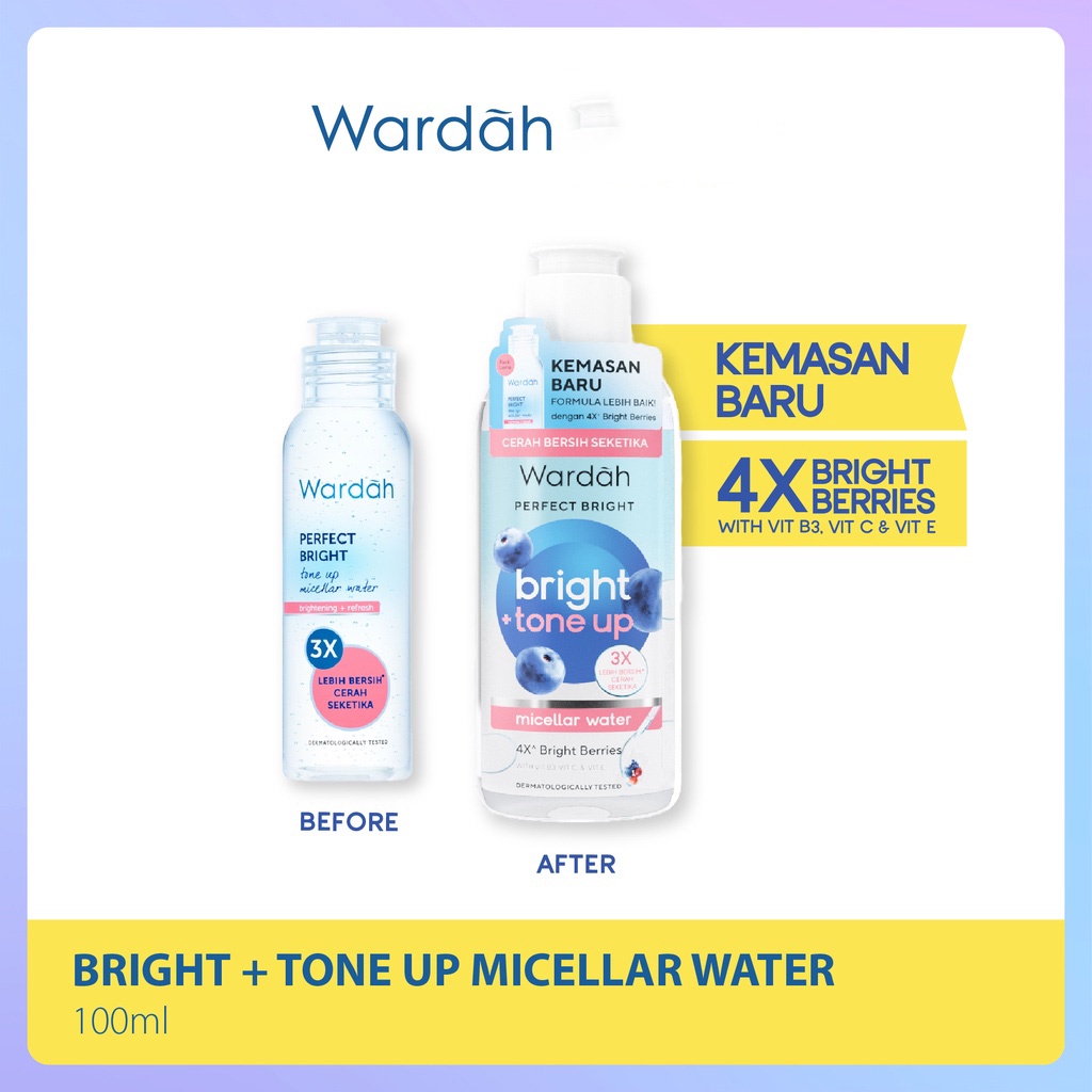 WARDAH Perfect Bright Tone Up Micellar Water 100ml