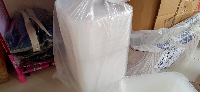 Thinwall Food Container 1500ml / Kotak Makan Bening / Mangkok Plastik / Mangkok Bening