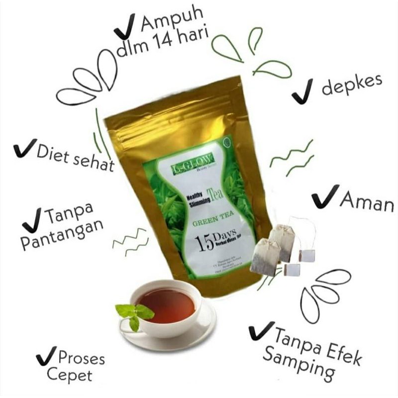 L-Glow Healthy Slimming Tea - Detox Tea - Teh Pelangsing