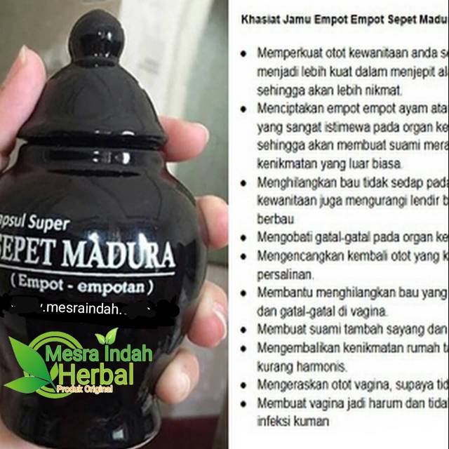 JAMU SEPET MADURA EMPOT EMPOT / PERAPAT VAGINA / OBAT KEPUTIHAN / RAMUAN ASLI MADURA