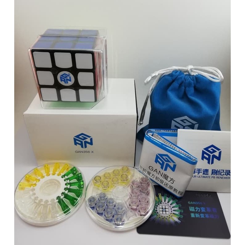 New Item Rubik 3x3 GAN 356 X IPGV5 3X3 Black Base Original Murah