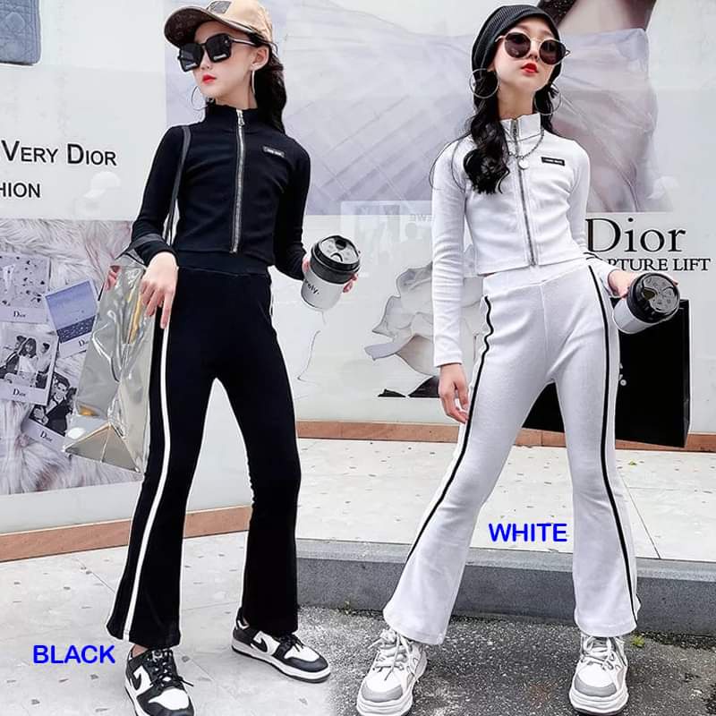 Setelan Anak Perempuan Import Model Training set 2in1 (baju, celana)