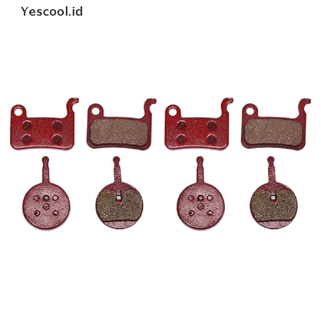 Yescool 1 Pasang Kampas Rem Cakram Sepeda Bahan Semi Metal Resin