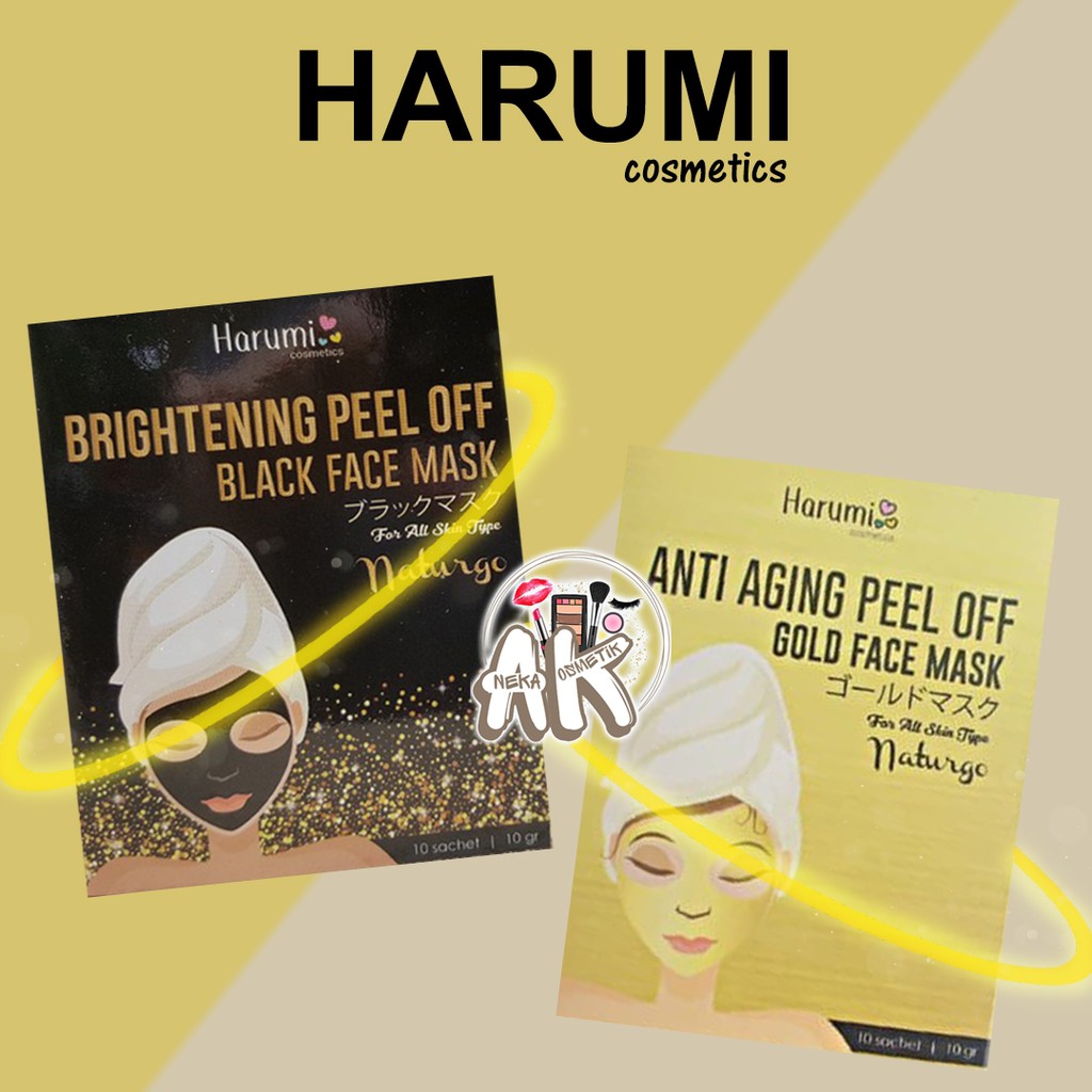 HARUMI MASKER GOLD / HITAM