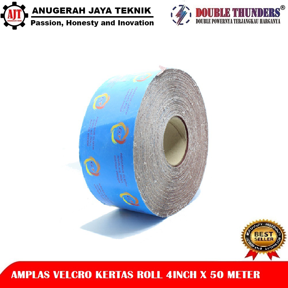 Amplas Roll Waterproof 4inch X 50 Meter / Kertas Amplas Roll Panjang