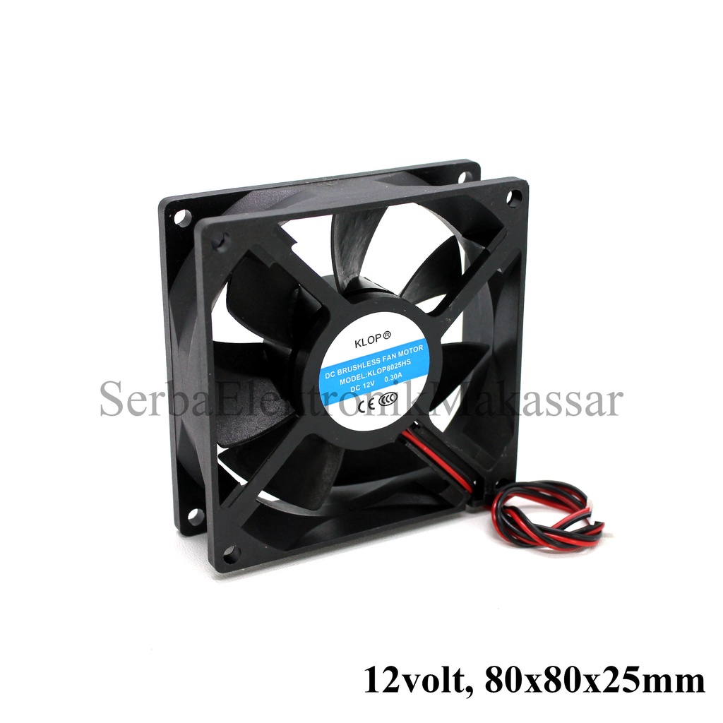 Kipas Panel Fan DC12Volt 6cm 8cm 9cm 12V