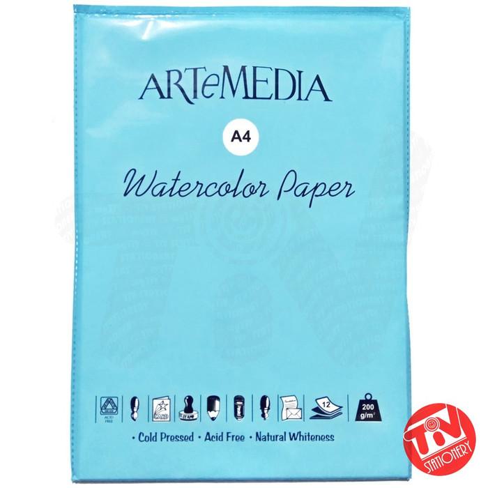 

Lora | Watercolor Paper Artemedia A4 200 Gsm (1 Pack = 12 Lembar)
