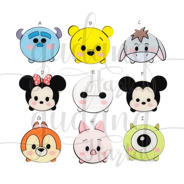 Pin Akrilik Tsum Tsum Karakter Disney Bros Tas Motif Mickey GH 208509