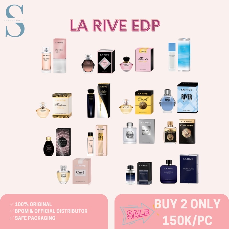 [LENGKAP&ORI] La Rive EDP 90ml 100ml Parfum Wanita Donna Woman, In Woman, Queen of Life, Cash Woman,