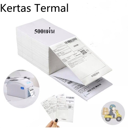 TTSHOPSOLO - Label Sticker  Thermal/Printer Barcode 100x150 - isi 500 Lembar