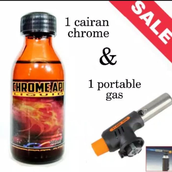 CAIRAN CHROME API ATAU CHROME BAKAR PLUS GAS PORTABLE GAS TORCH