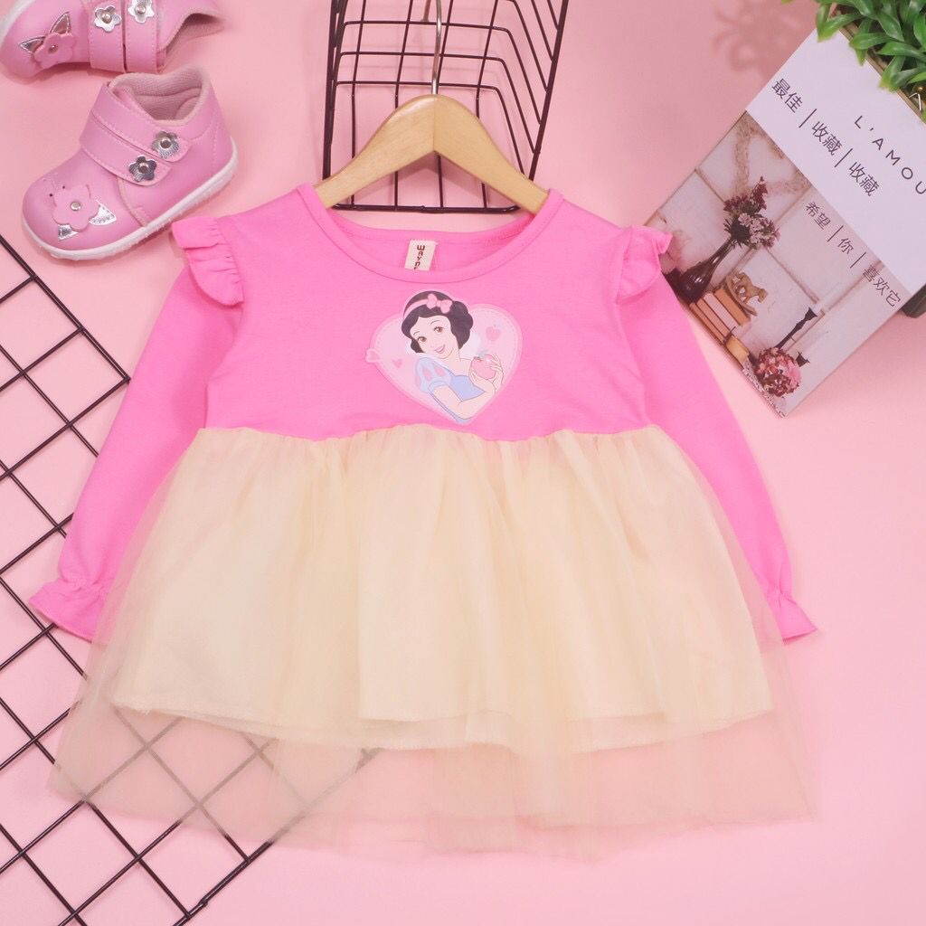 BARU! LIA016 - Dress Korea Bayi 0-3 tahun Perempuan Fashion Terlaris Baju Pesta Pergi Jalan