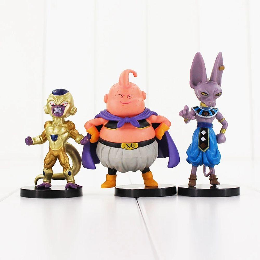 Lanfy Anime Dragon Ball Angka Mainan Super Saiyan Dekorasi Moldel Q Version Boneka Dekorasi Desktop Kartun Anak Hadiah Model Mainan