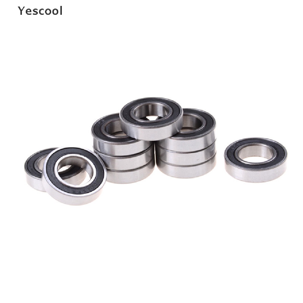 Yescool 10pcs 6902-2RS Bearing 15x28 X 7mm Metrik Tipis 6902RS