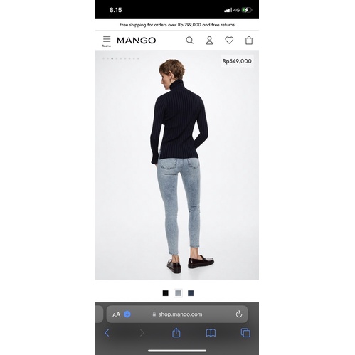 Elsa medium-waist skinny jeans MANGO JEANS ELSA BRAND NEW