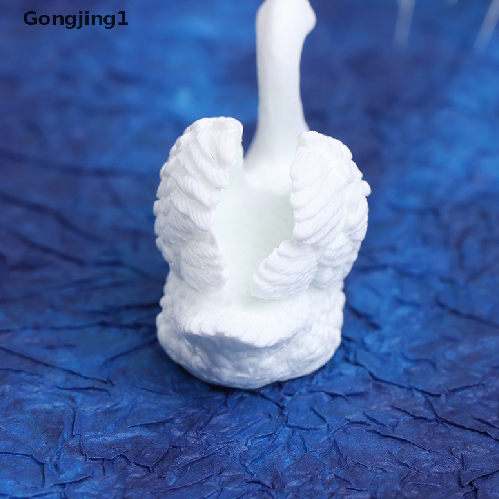 Gongjing1 2 Pcs Miniatur Angsa Mini Untuk Dekorasi Taman Minifairy Gardenrumah DIY