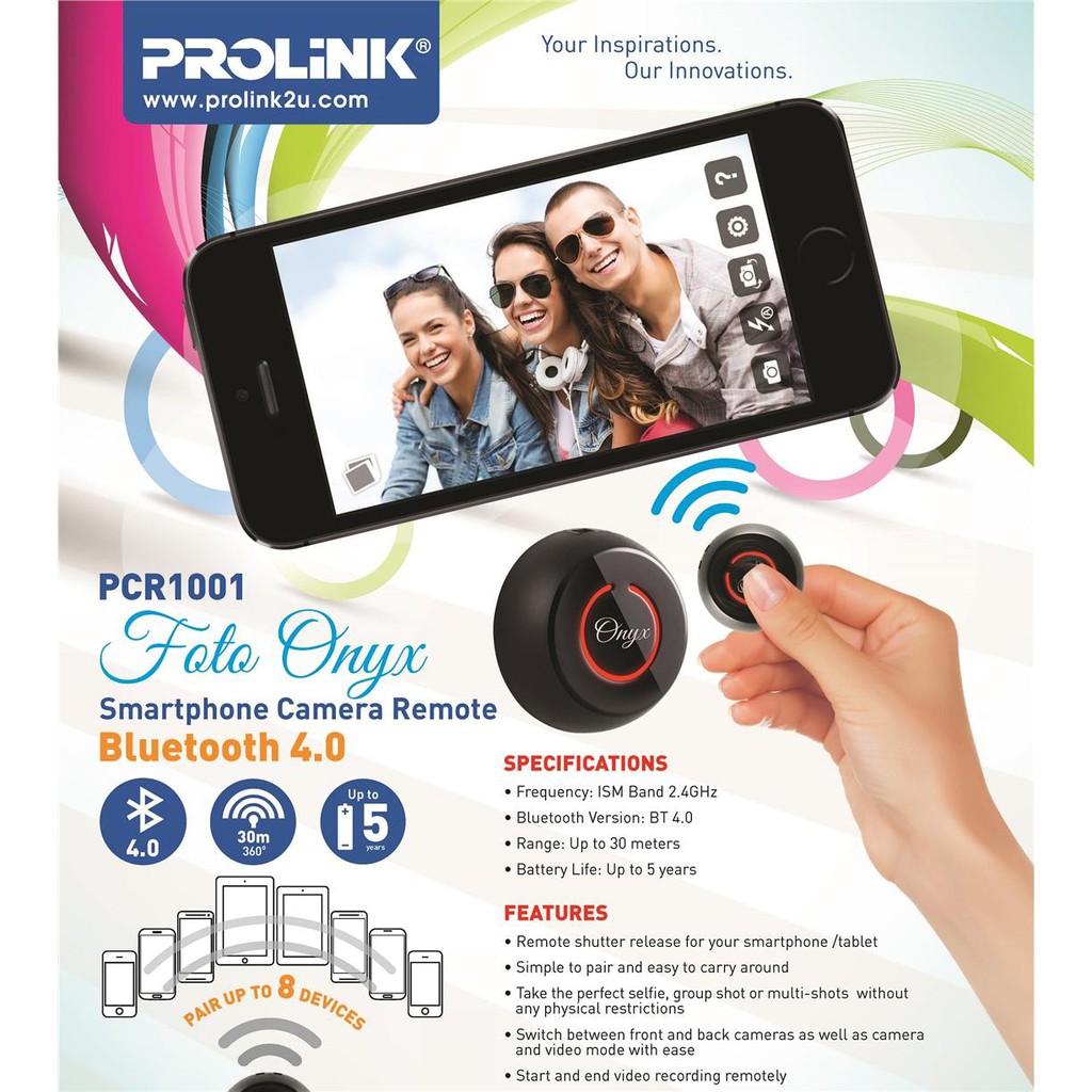 Jual Prolink PCR1001 Bluetooth Camera Remote Controller Shopee Indonesia