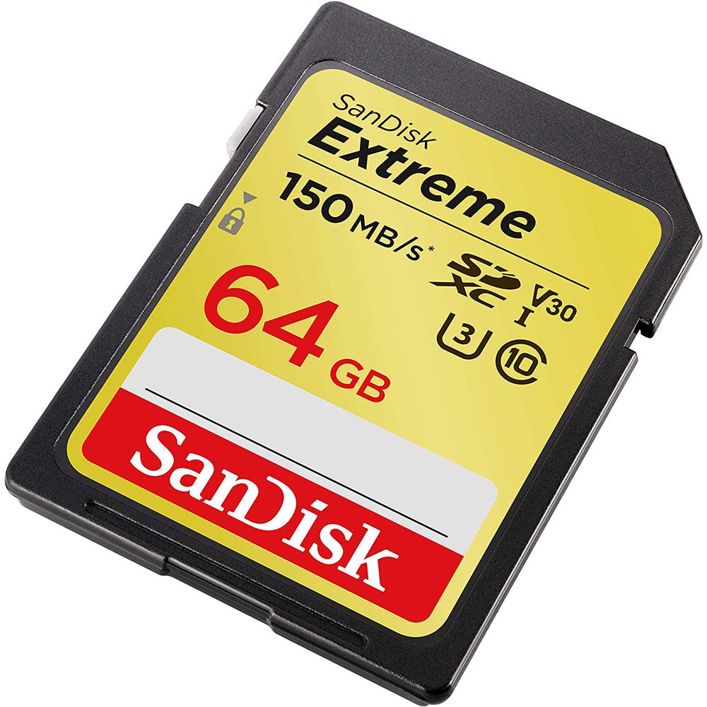 SD Card SanDisk Extreme 64GB SDHC UHS-I 4K U3 up to 170Mbps Original