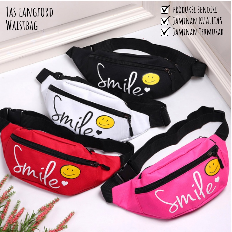 Tas Waistbag Wanita - Selempang Pinggang Dada Travel Model Korea Fashion Terbaru Termurah Kekinian Bagus Stylish Backpack Multifungsi Import Lokal Original Remaja Dewasa Perempuan Cewek