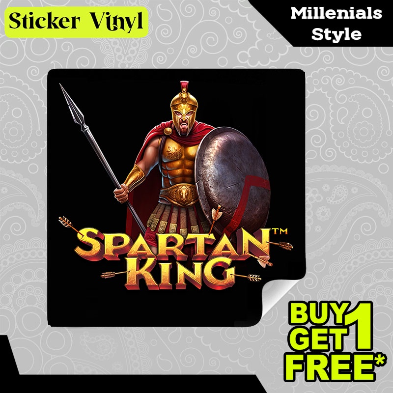 

Stiker Sticker Spartan Warrior Pragmatic Play Game Slot Aesthetic Bahan Vinyl Satuan Anti Air