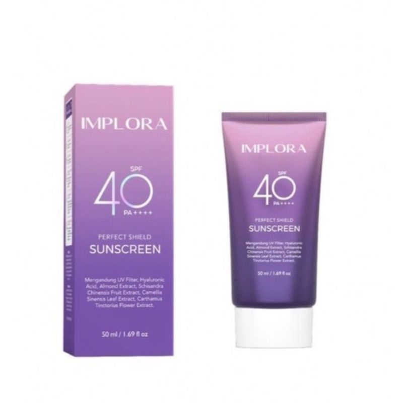 IMPLORA Sunscreen SPF 40 PA +++ Perfect Shield 50ml~Original 100%