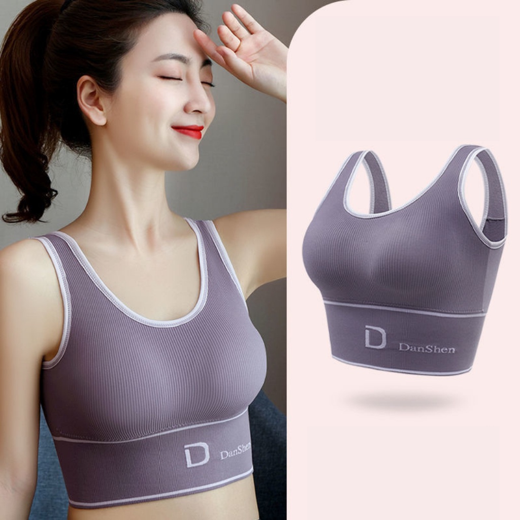 ✅𝐅𝐎𝐈𝐒𝐒® Sport Bra GYM Bra Olahraga Push Up Wanita Tanpa Kawat Seksi Import 1199