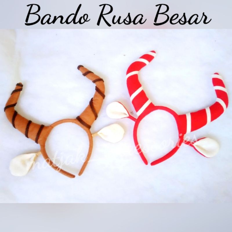 Bando Tanduk Rusa Besar Bando Rusa Bando Natal Rusa