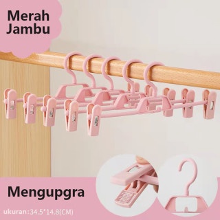 Gantungan Celana Plastik Rak Celana Klip Celana Rumah Tangga Gantungan Rok Klip Celana Mulus Menggan