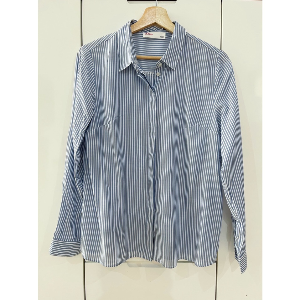 S oliver striped blue shirt women