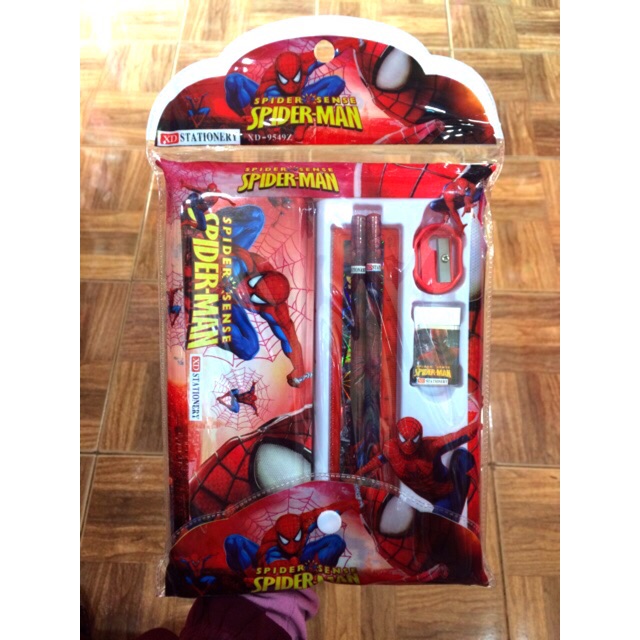 

Stationery Set Spiderman, Cars, doraemon,Hello Kitty,Tsum tsum