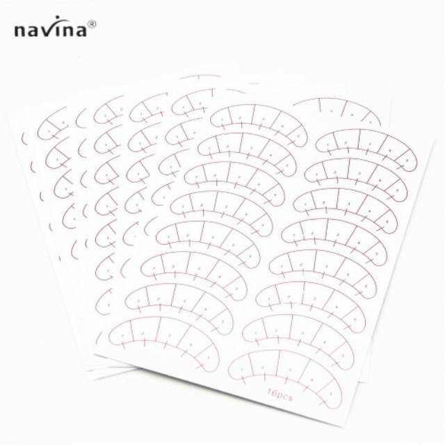 Funmix / Navina Mapping Tools Eyepatch / Eyepatch Sticker bulu mata  / stiker mata  7 pasang sticker label mapping eyepatch untuk eyelash extension