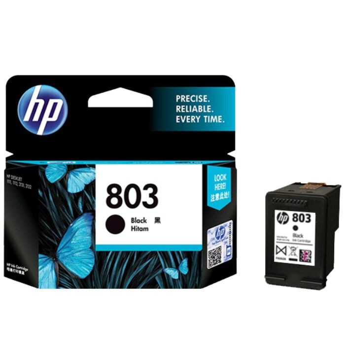 Paket Cartridge Original HP 803 Black + Color Printer 1111 1112 2131 2132 2621 2622 2623 AMP 120 125