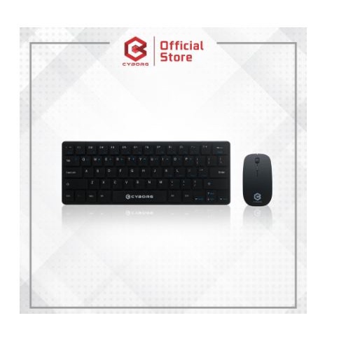 Keyboard mouse cyborg wireless 2.4ghz mini slim membrane tkl 64 keys 60% optical 3d combo bundle ckw200 ckw-200