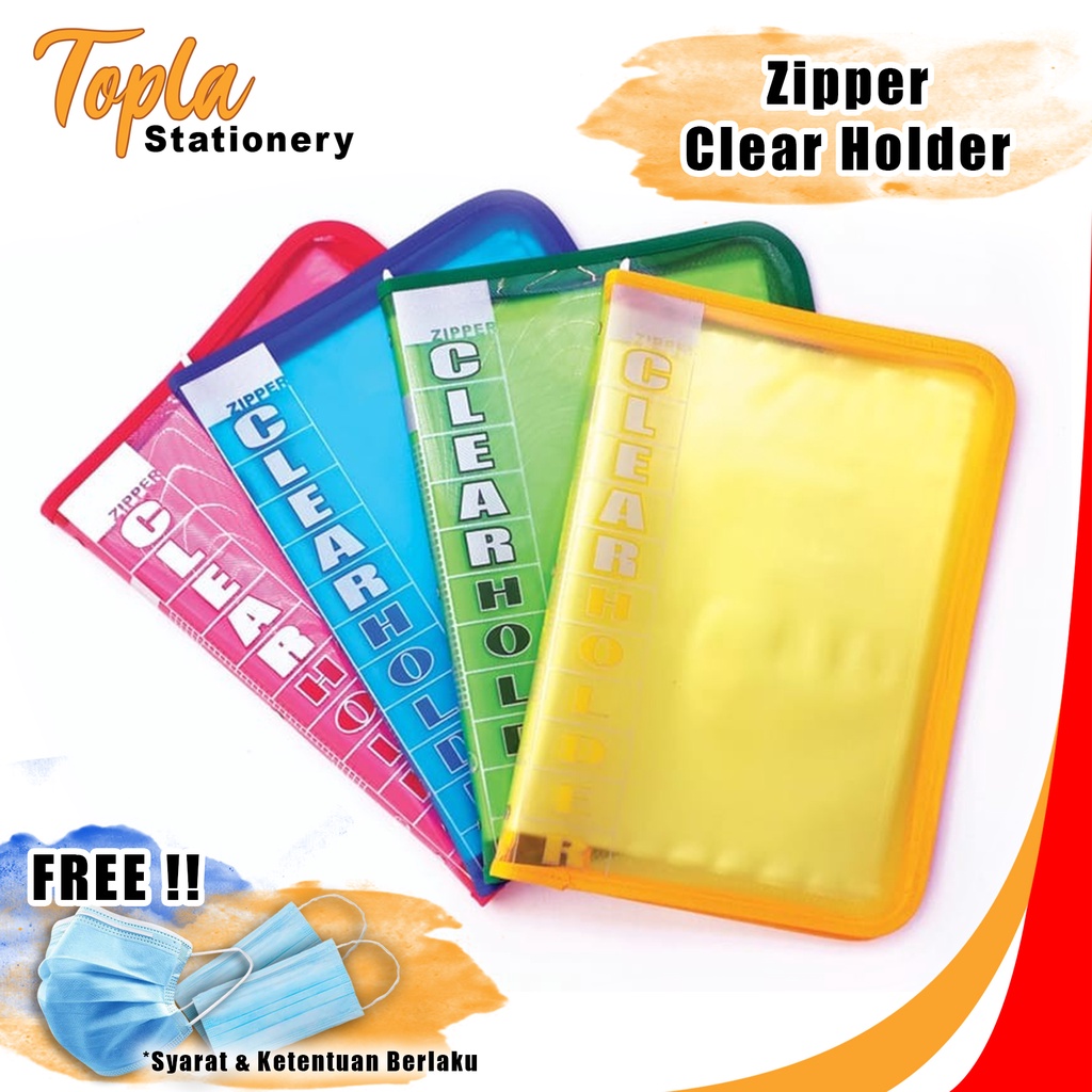 Jual Topla Clear Holder Folio Resleting Isi 60 Lembar Dokumen Keeper