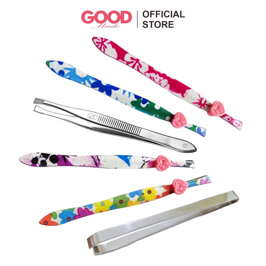 GOOD MADE - Pinset Cabut Alis Bulu Stainless Steel Silver COD