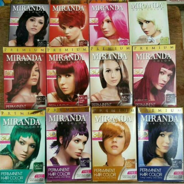 Pewarna Rambut Miranda/ Semir Rambut Miranda/ Cat Rambut Miranda