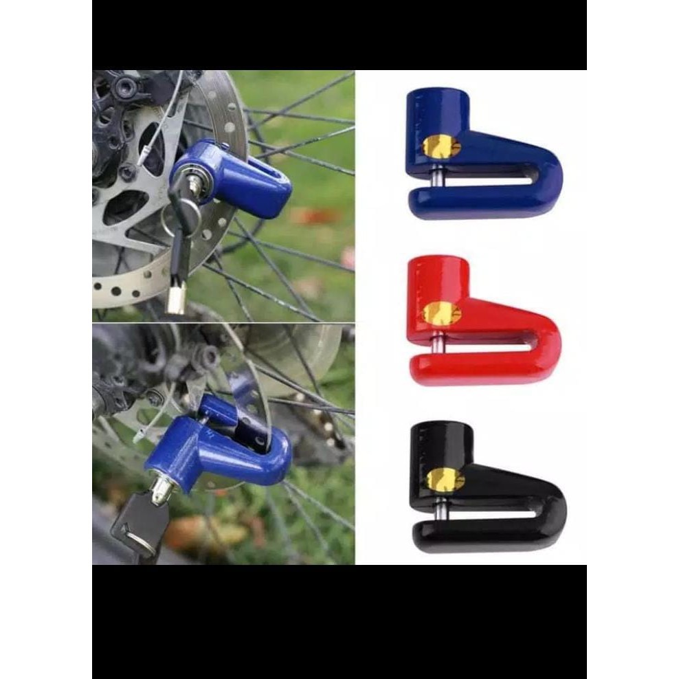 (175) GEMBOK CAKRAM PENGAMAN GANDA SEPEDA MOTOR-1