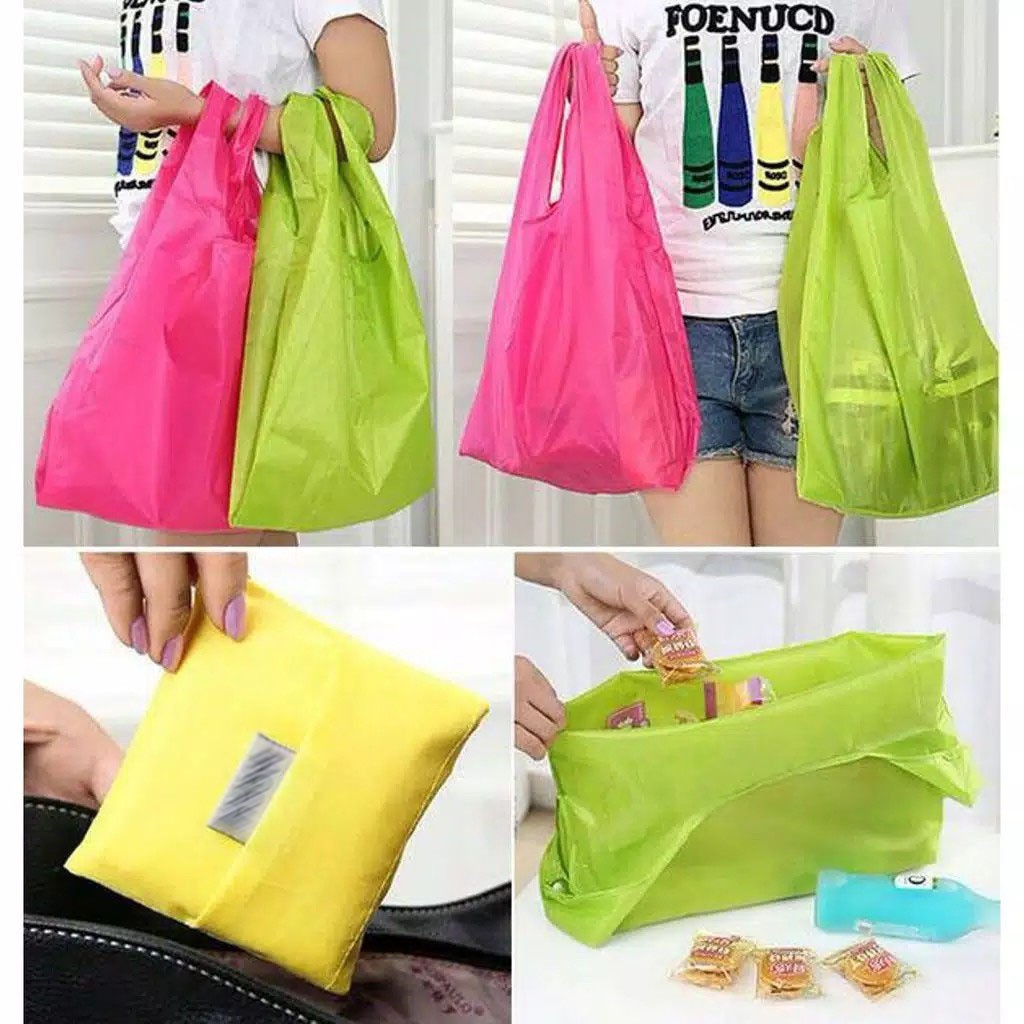 INFY Baggu Shopping Bag Serbaguna Tas Belanja Modis Lipat Kantong Tas Jinjing Import COD Murah R133