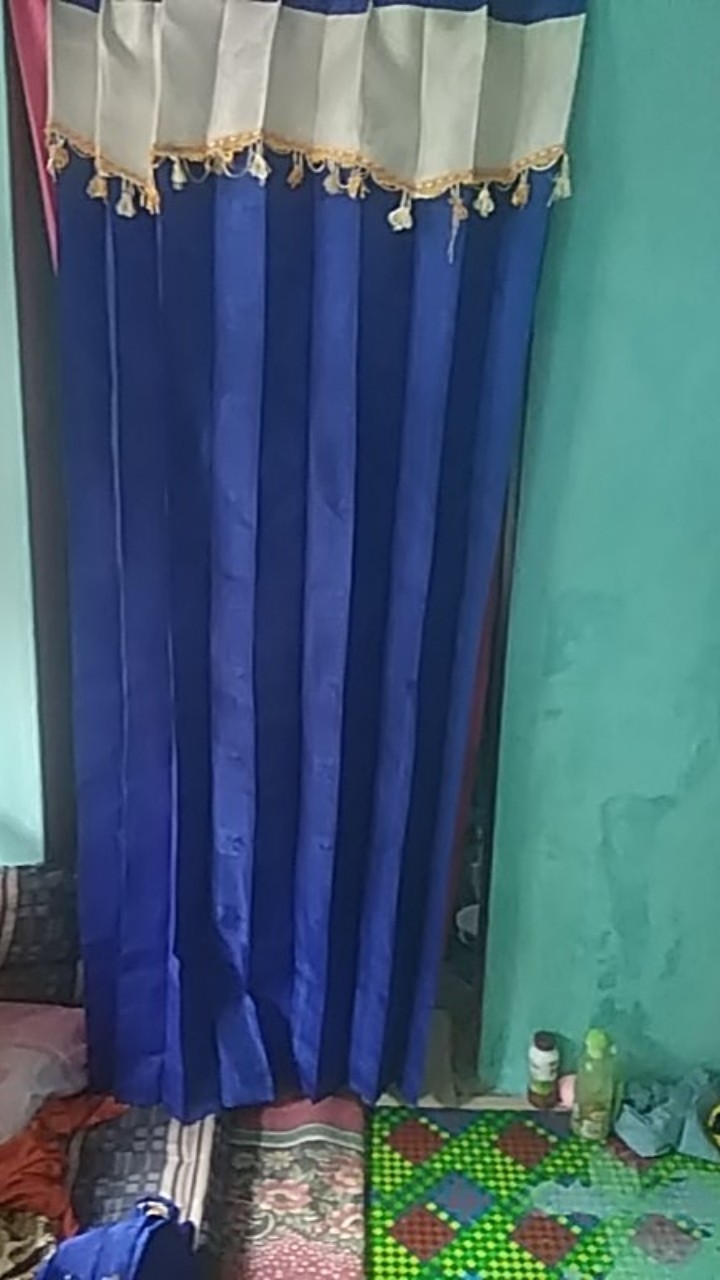 Gorden L 100 Cm T 180 Cm  Tirai Gordyn Manohara Poni Renda Gorden Pintu / Gorden Jendela