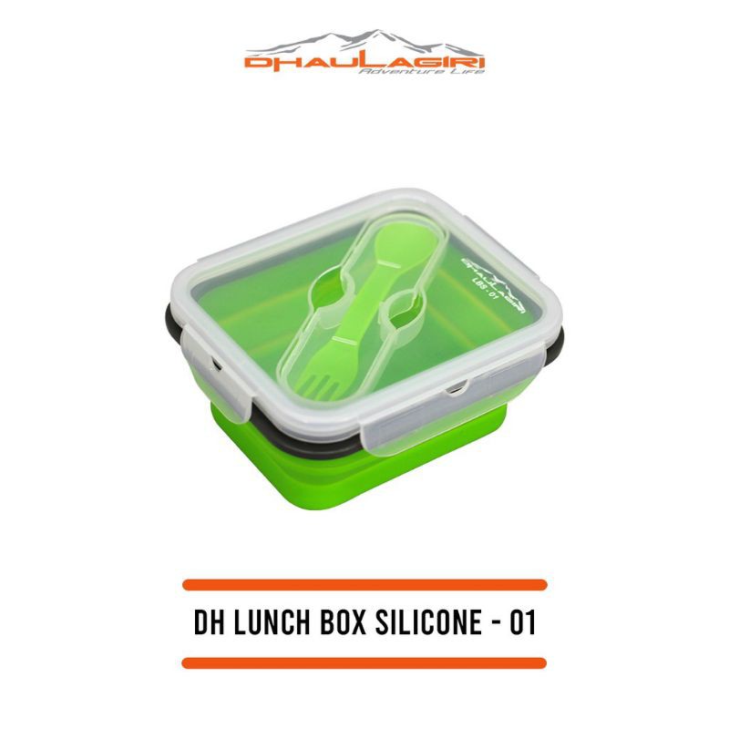 Dhaulagiri Lunch Box Silicon Tempat makan Kotak Bekal sekolah DH 01