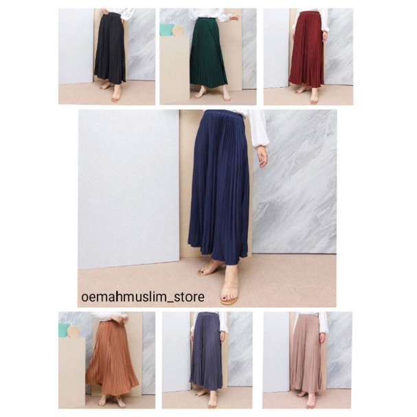 ROK PLISKET PANJANG / ROK PANJANG WANITA PLISKET MAYUNG / ROK POLOS PLISKET PREMIUM