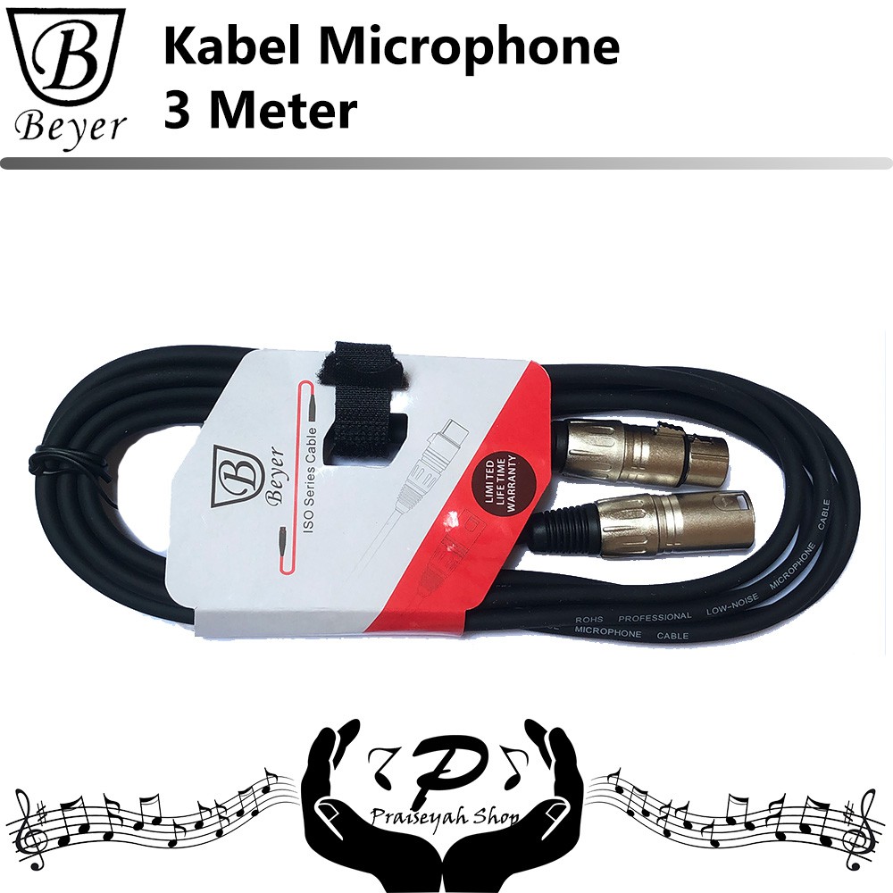 Kabel Mikrofon 3 Meter / Microphone Cable