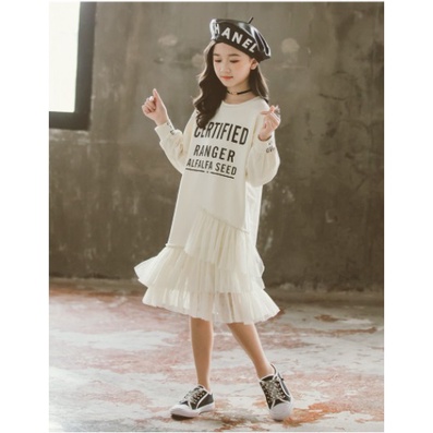 DRESS Anak cewek import 5TH-14TH TERUSAN PREMIUM-HITAMPUTIH CERTIFIED RANGER