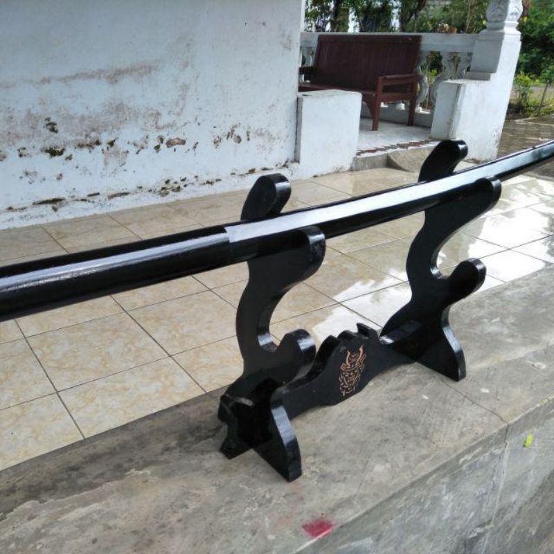 Bokken black and natural glos pedang kayu